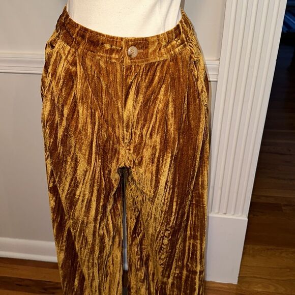 RARE Free People Runway Velvet Wide Leg Pants, Size 0, NWT - Picture 3 of 12